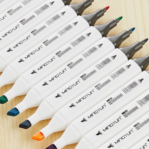 

36/48/60 colors dual tip art marker pens fineliner markers watercolor drawing painting pen brush school supplies gift