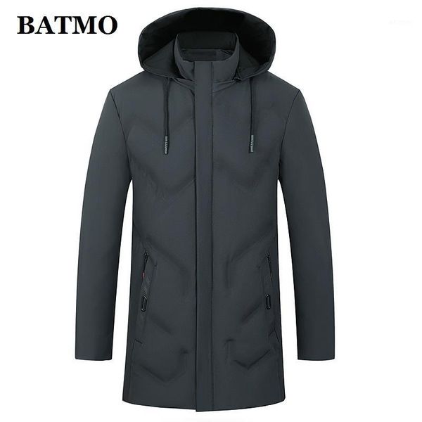 

batmo 2019 new arrival winter hooded parkas men,men's hooded jackets ,plus-size l-4xl 19881, Tan;black