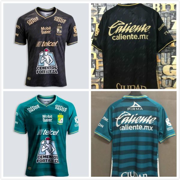 

2020 2021 club leon soccer jersey 20 21 liga mx leon home away футбол футбол camisetas de futebol леон джерси таиланд униформа, Black;yellow