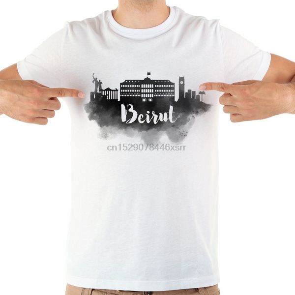 

lebanon beirut landmark watercolor funny men new white short sleeve casual homme cool hoodie designers t shirts sweatshirt