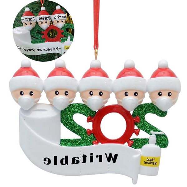 

xmas christmas family newdecoration tree 2020 hanging party gift santa claus personalized ornament for home