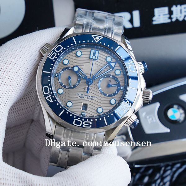 

2020 sea ceramic bezel watches aqua master terra man sport chronograph wristwatches james bond 007 boss timing mens watch d3035