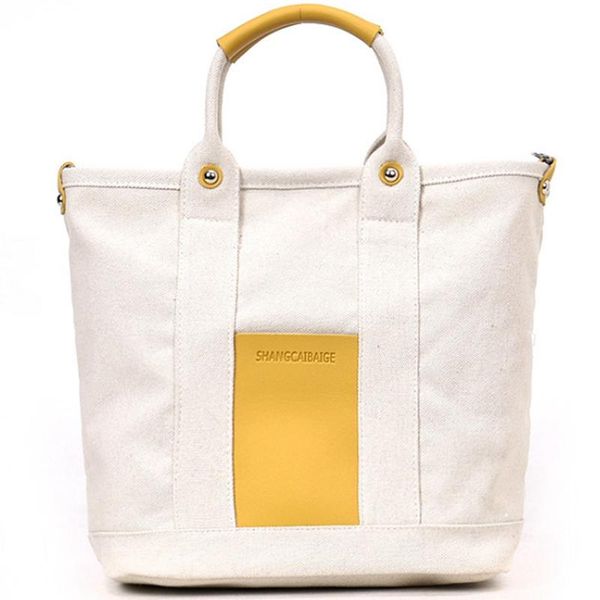 

new-simple and fashionable shoulder bag ladies canvas messenger bag large-capacity canvas portable casual shoulder