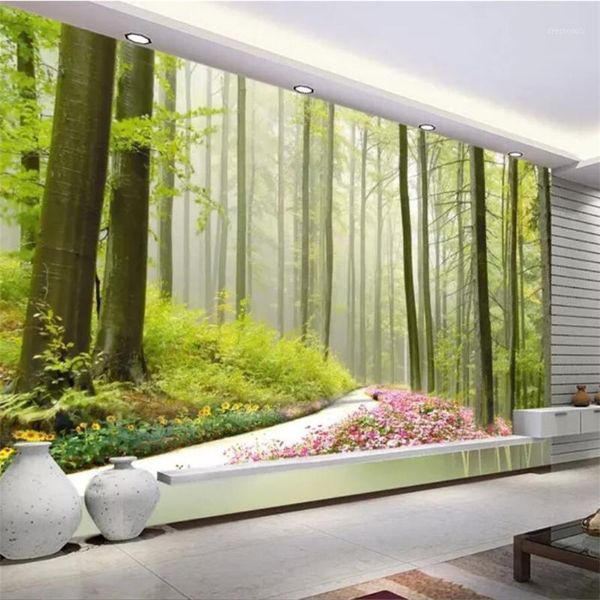 

custom wallpaper 3d portrait murals forest landscape living room bedroom l background wall paper murals 3d papel de parede1