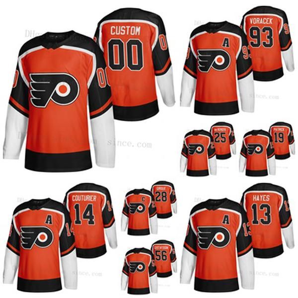 

молодёжная филадельфия флайерз клод жиру 2020-21 reverse ретро джерси кевин hayes шон кутюрье oskar lindblom эрик густафссон ворачек, Black;red