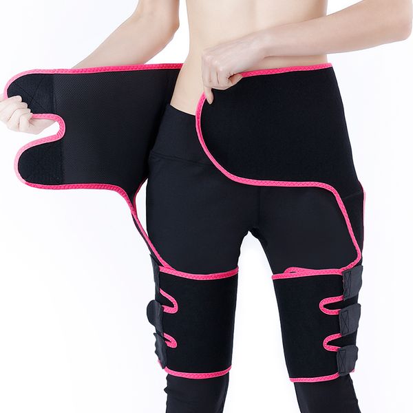 

new neoprene body shaper women thigh shapers fitness waist trainer reducing belt for female fat burning tummy control, Black;white