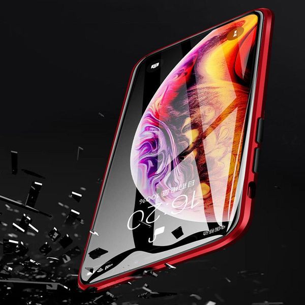 

metal magnetic case for iphone 12 11 pro max 8 7 6s 6 plus xs max xr x magnetic double sided glass h wmtiuu