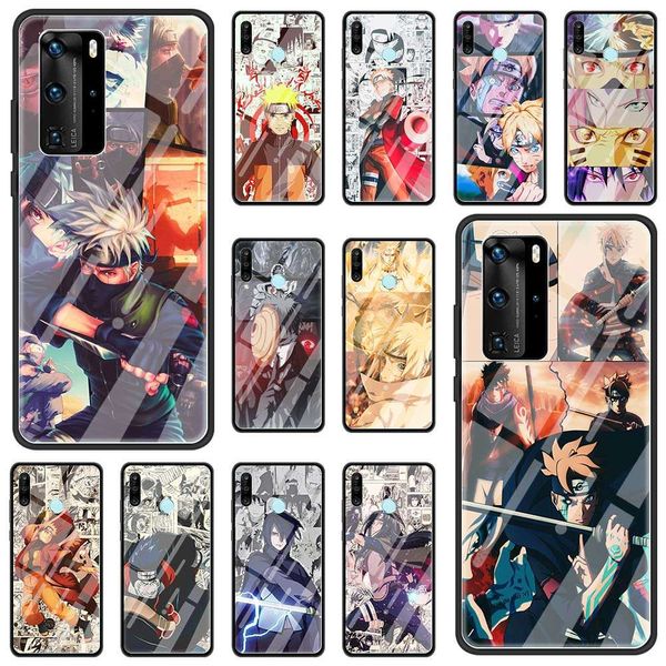 

the mobile phone shell is digned by huawei p smart z 2019 p30 p40 p20 pro p10 lite 2021 5g naruto with toughened glass shell