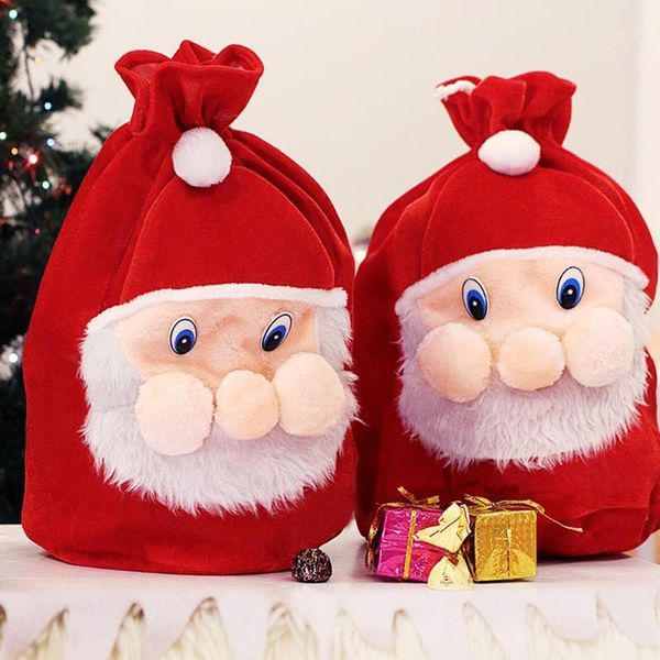 

christmas decorations gifts santa gift bag candy presents bags 2021 merry kids xmas decoration1
