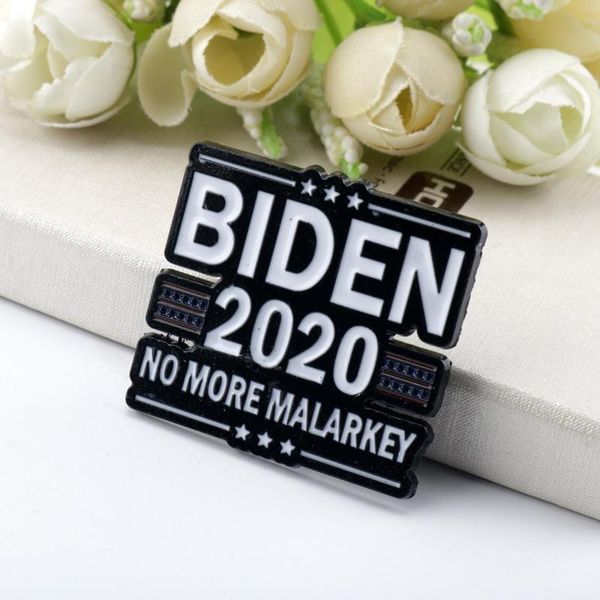 

новый знак брошь байдена 2020 trump 2020 no more malarkey / billshit эмаль броши pin отворотом supportor final pk круглый обратный отсчет sq, Gray