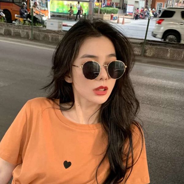 

frame net red same sunglasses round women's 2020 new korean ultra anti ultraviolet polarized sunglasses, White;black