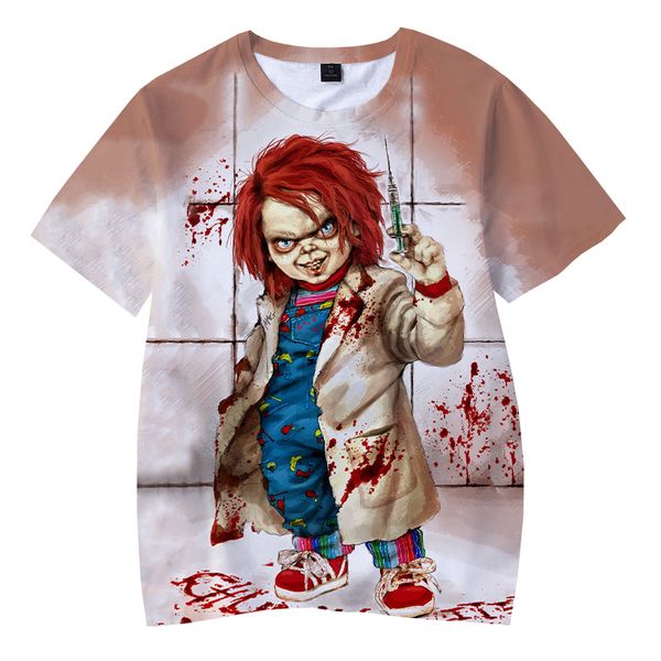 

summer clothing orror movie game chucky 3d print shirts comics hentai funny men clothing
