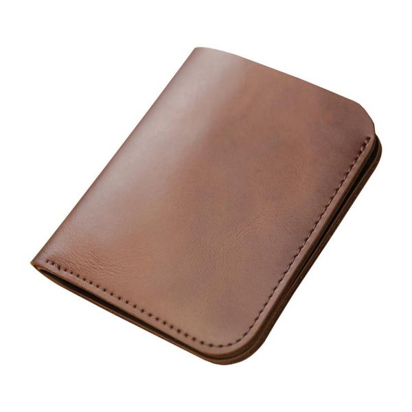 

hbp fashion genuine leather men wallet leisure women wallet leather purse for men card holders wallet c62293, Brown;gray