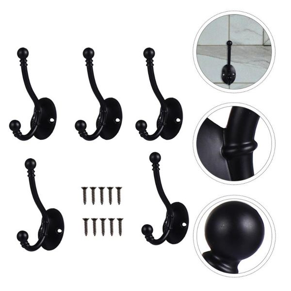 

5pcs household clothing hooks hanging hooks bathroom creative