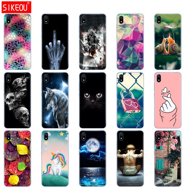 

silicone case for xiaomi cases full protection soft tpu back cover on redmi 7 a bumper hongmi 7a phone shell bag coque