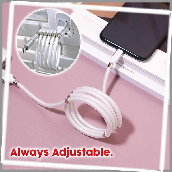 

fast charge 2.4a magic rope magnetic data cable for samsung automatically retractable micro usb type c phone cable1