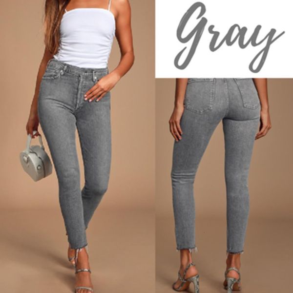 

women legs shaping leggings fake jeans pants pull-on skinny elastic trousers j55 drop shipping good quality, Blue
