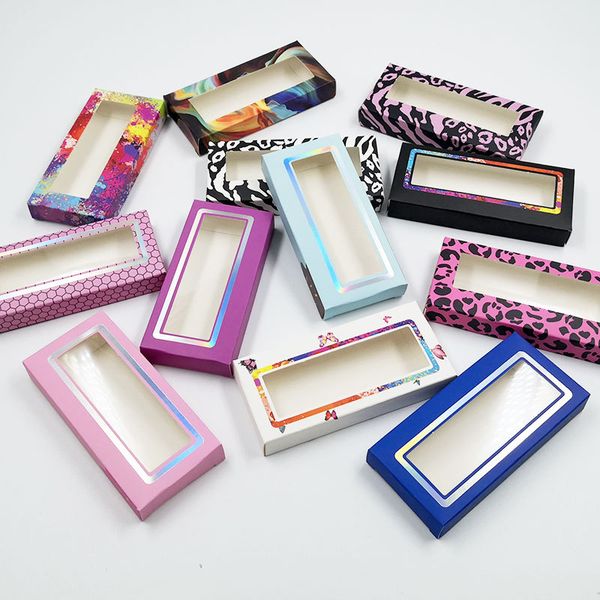 

wholesale lash boxes packaging bulk eyelash packaging 12colors empty paper lash box lashes case eyelashes package