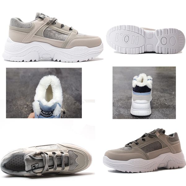 

fujin women casual sneakers winter sneakers breathable women's shoes female summer comrfortable platform snow boots shoes women 201105, Black