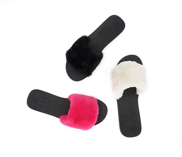 

plush slippers indoor fashion shoes rainbow section plush slippers women cotton slippers many color for sale, Black