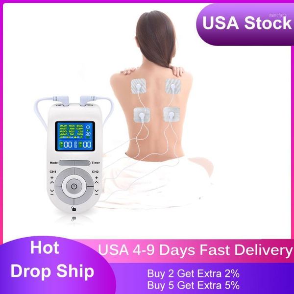 

electrical stimulator full body relax muscle therapy massager pulse tens acupuncture electric body massager health care tools1