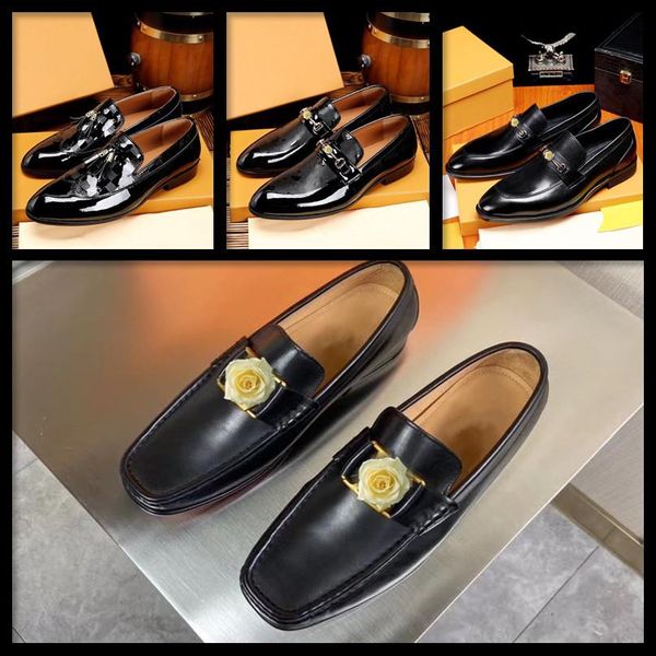 

q7 men white dress shoes luxury men italian shoes designer genuine leather coiffeur hollow formal shoes men classic zapatos para hombre 11, Black