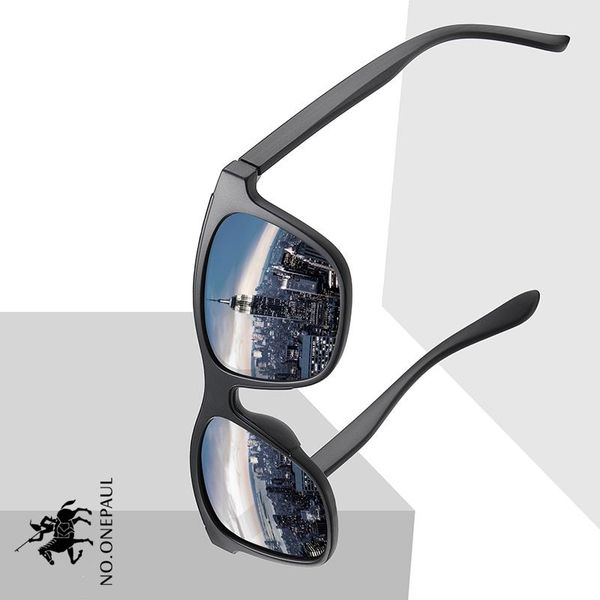 

no.onepaul sunglasses men women driving square style sun glasses male goggle uv400 gafas de sol new ultralight polarized, White;black