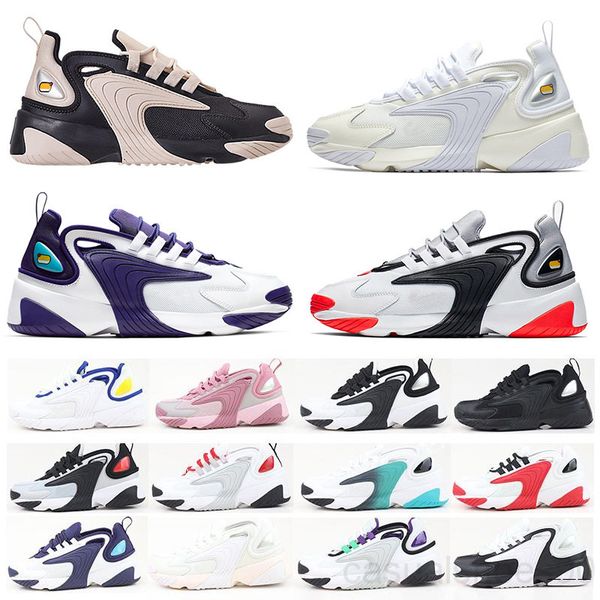 

zoom m2k 2k tekno 2000 triple black white yellow green dark grey for mens womens casual shoes 90s style designer sports sneakers shoes ju9k