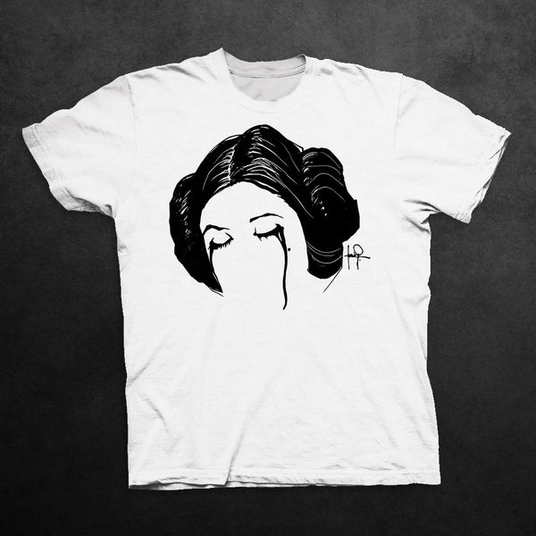 

2020 new summer style fashion princess leia tribute to carrie fisher graphic hoodie designers t shirts sweatshirt