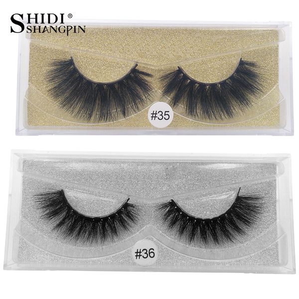 

false eyelashes shidishangpin 2 box mink natural long makeup full strip lashes dramatic pairs 3d
