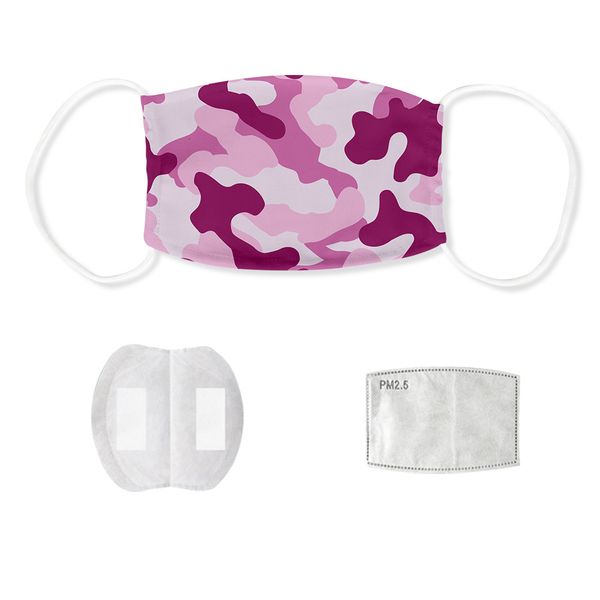 

dustproof camouflage with masks for filters men women anti-dust anti-smog breathable washable outdoor sports coutletd0os