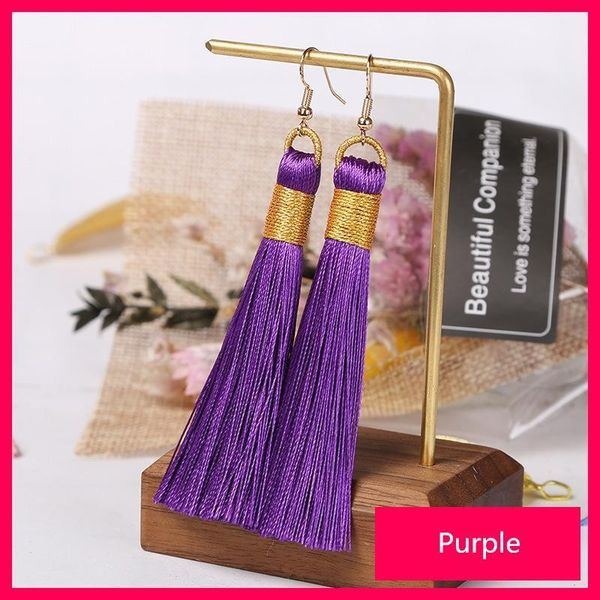

2pair 9cm polyester ice silk tassel earrings diy jewelry supplies fringe bracelet necklace earring accessories craft tassels h jllnqu