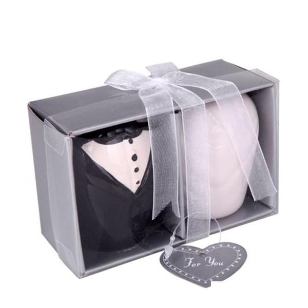 

bride and groom ceramic salt and pepper shakers holders f jlluxn bdesybag