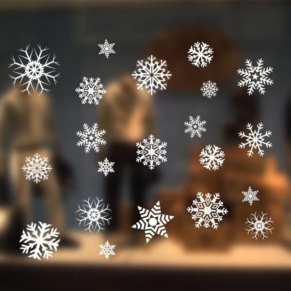 

munmg large 70*50cm glass snowflake non-glue electrostatic 70*50cm window white large decorative white snowflake adhesive paper adhesive pap