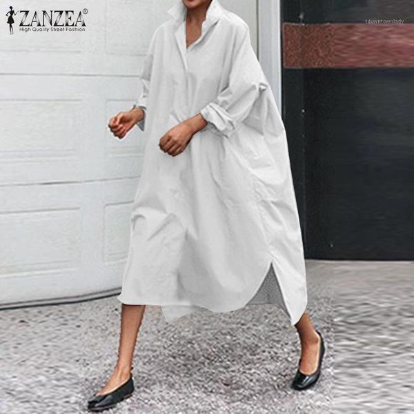 

casual dresses plus size elegant solid shirt dress women's autumn sundress 2022 asymmetrical midi vestido femalelapel button rob, Black;gray