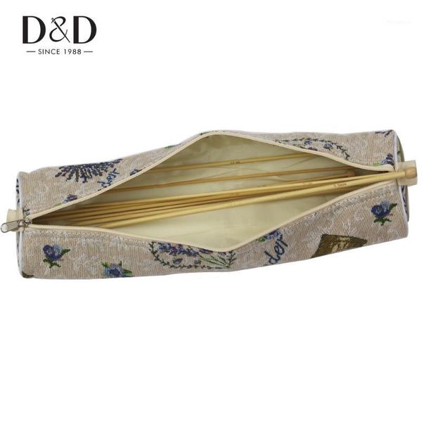 

d&d 2 designs knitting needles bag fabric craft sweater needles long handmade tube bag diy knitting accessories organizer1, Black