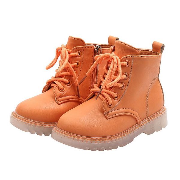 

children casual shoes autumn winter martin boots boys shoes fashion leather soft girls boots 21 30 baby shoes boots bbywgp homebag, Black