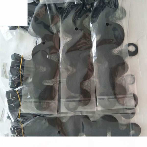 

brazilian virgin hair body wave bundles human weaves 90gr weft 270gr lot, dhl, Black
