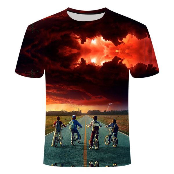 

stranger things horror tv series stranger thing 3d print shirts hippie comics funny men clothing