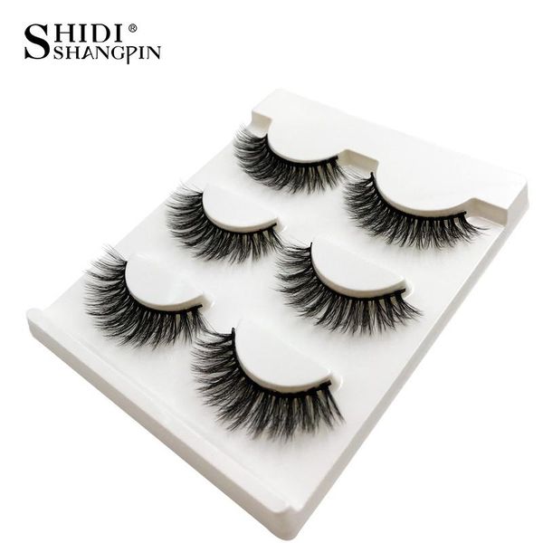 

new 3 pairs 3d mink lashes false eyelashes natural makeups mink eyelashes handmade eye lashes extensions makeup maquiagem cilios qyltjw