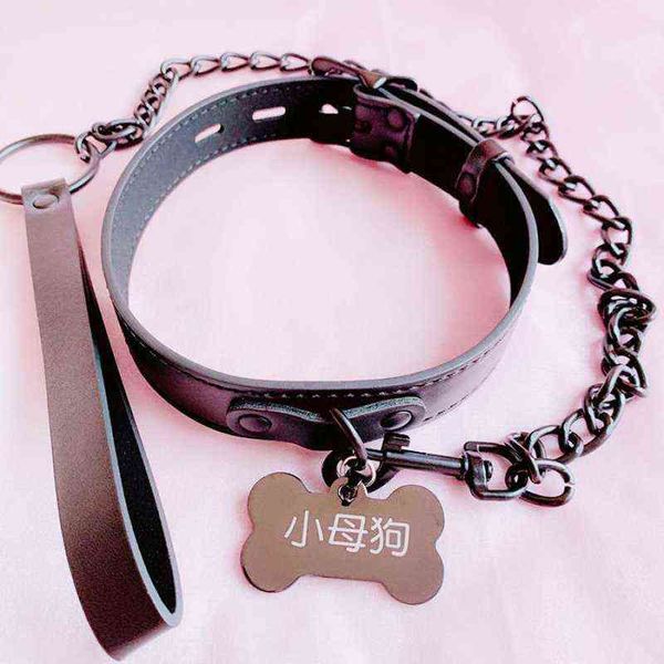 NXY SM-Bondage-Little-Bitch-Halsband, Traktionskette, Sm-Queen bringt männlichen und weiblichen Hunden bei, Interesse zu binden. Collar0118