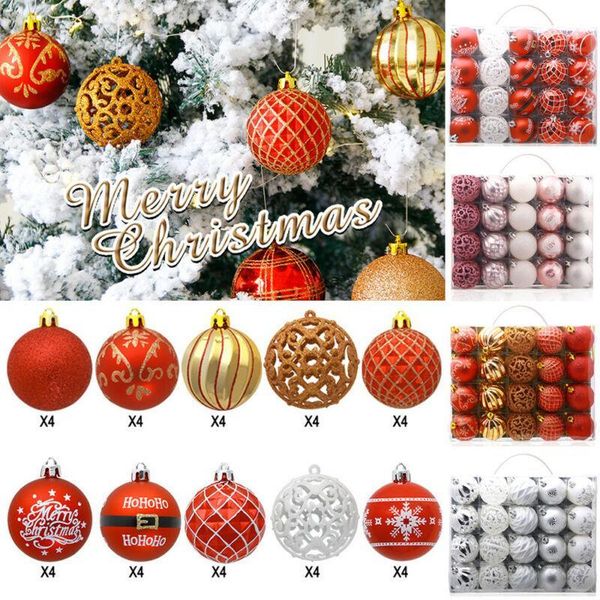 

20pcs christmas balls christmas tree decor ball bauble xmas party hanging ball ornament decorations for home gift new year1
