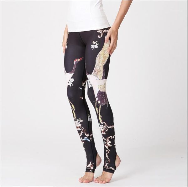 

yoga outfits womens printed leggings high waist running for fitness sports tight pants push up energy gym leggings1, White;red