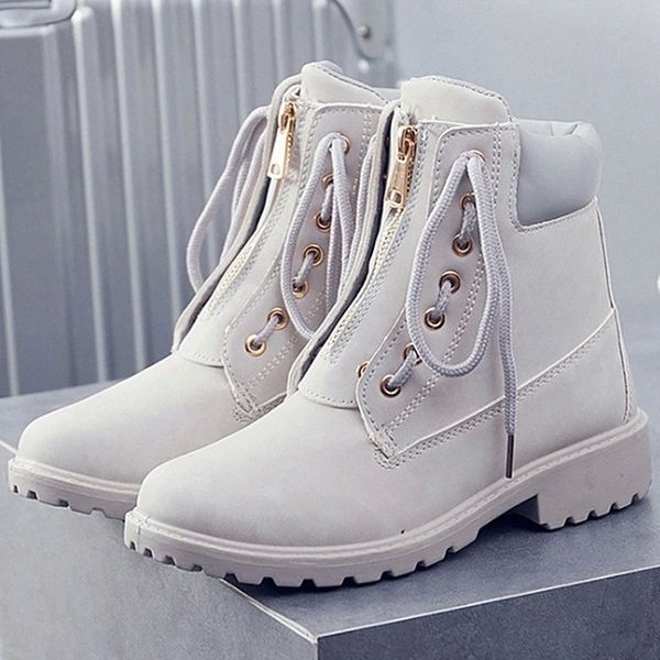 

fashion women boots rubber shoes work ankle boots for women 2019 cross-tied female autumn size 36-41 #pp7p