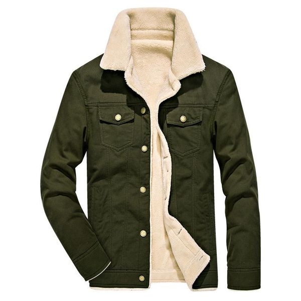 

winter jackets men's parkas 4xl thick casual coats men outerwear warm fleece jacket male brand clothing army green khaki,8899, Black;brown