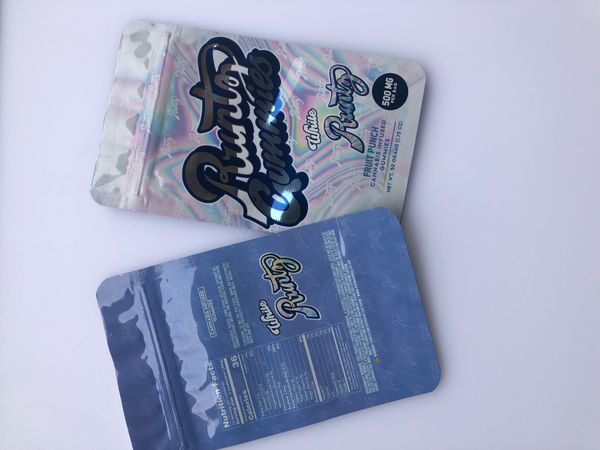 

edibles bags california mylar runtz gummies white 500mg packaging bag bbypw bdesports
