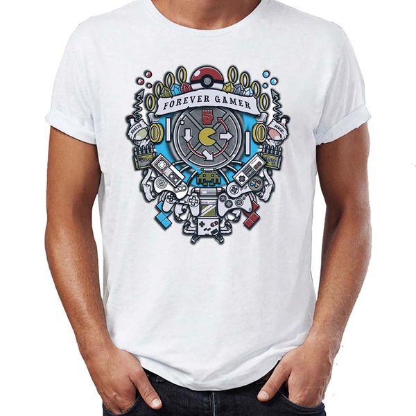 

men's t shirt gamer forever gaming funny artsy tee sport hooded sweatshirt hoodie