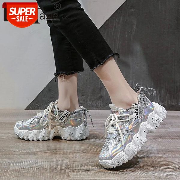 

doratasia leisure female solid spring sneakers brand casual sneakers women round toe platform shoelace chunky heel shoes woman #5l22