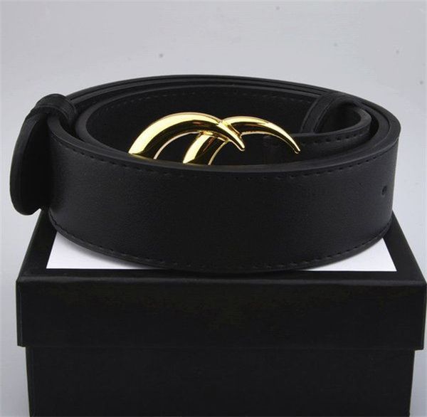 

men women solid belt womens genuine leather black and white color bronze big buckle designers cowhide belts for mens luxurys waistband 2.0cm, Black;brown