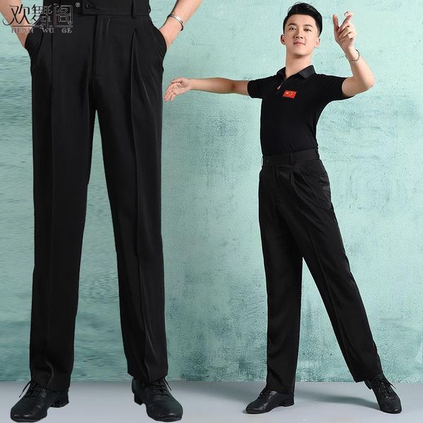 

ballroom dance pants men's tango waltz latin dancing costumes male ballroom latin dance competition pants1, Black;red